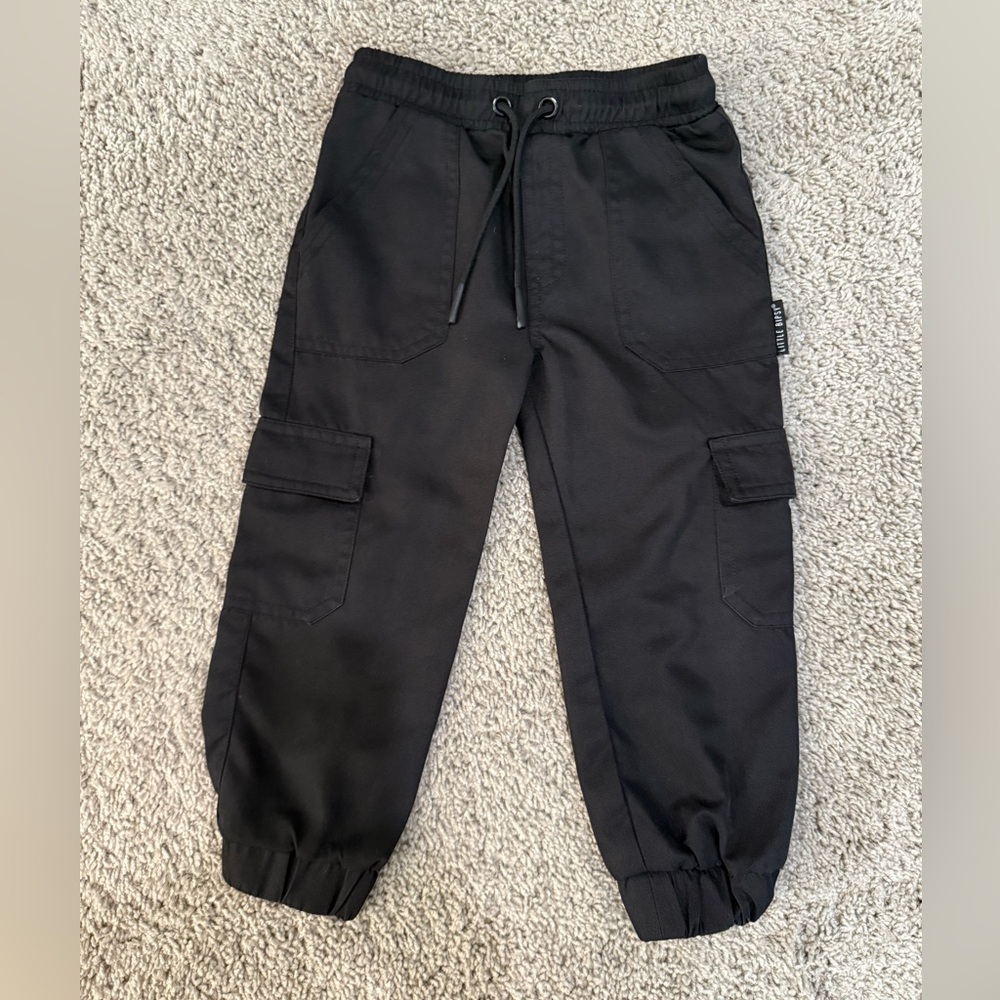 Little Bipsy Black Cargo Jogger 2-3T